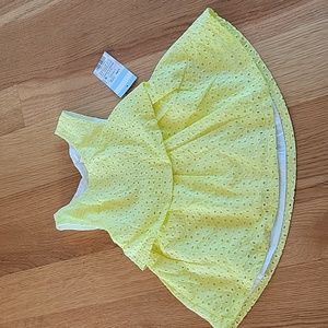 New 3-6 months yellow dress